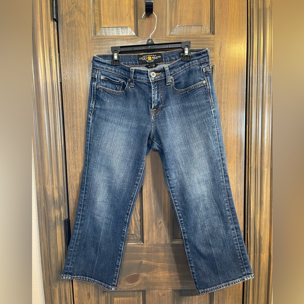 Lucky Brand Danville Classic Rider Crop Capri Jeans 4 - Picture 2 of 9